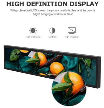Shelf Displays Stretched - Ultra-Wide LCD 12.6–88"